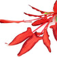 2-Pack 12 Inch Aquarium Silk Aquarium Plants, Artificial Plastic Plant for Small Tank, Goldfish, Fish Hides,Dark Red