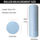 EVA Massage Roller, Recovery Foam Roller, Medium Density Light Blue Trigger Point Massage Roller for Deep Tissue Excercise, Physical Therapy, Muscle Restoration, 12" X 4" Round