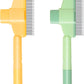 Pet Hair Removal Comb,New Cat Brush with Release Button,Pet Grooming Brush for Short&Long Pet Hair,Deshedding Brush for Pet (green)