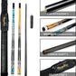 Carbon Fiber Pool Cue Stick 12.5mm Low Deflection Billiard Cue Stick Case Set with Little Extension