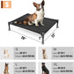 Elevated Dog Bed for Small Dogs, Raised Dog Cot Beds Fits Up to 150 LBs, Heavy Duty Pet Cots with Durable Supportive Teslin Recyclable Washable Mesh, Indoor & Outdoor Dog Bed, Green