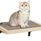 Handcrafted Wood Cat Perch & Shelves - Floating Shelf with Cat Hammock Seat, Lounge Bed, Climbing Steps for Relaxing, Playing and Scratching