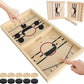 Large Sling Puck Game,Plastic Family Indoor Table Board Game for 2-4 Players,Fast Paced Super Winner Sling Hockey Board Games & Rapid Slingshot Battle Table,Christmas Stuffer Idea for 7 Age