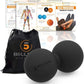5BILLION Peanut Massage Ball - Double Lacrosse Massage Ball & Mobility Ball for Physical Therapy - Deep Tissue Massage Tool for Myofascial Release, Muscle Relaxer, Acupoint Massage (Black)