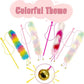 4 Pack Cat Wand Toy, Rainbow Cat Feather Toys with Bells, Teaser Wand with Soft Furry Tail, Interactive Toys for Indoor Cats & Kitten & Kitty