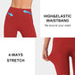 DIBAOLONG Womens High Waist Yoga Pants Cutout Ripped Tummy Control Workout Running Yoga Skinny Leggings