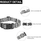 Mercano Adjustable Dog Collar - Special Design Patterns, Soft Nylon Comfortable Durable Pet Collar for Small Medium Large Dogs (S, Black White A)