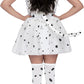Spooktacular Creations 6 Pcs Halloween Women Dalmatian Dog Costume Set, Dalmatian Puppy Costume for Adult Women
