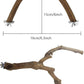 Allazone Bird Natural Wood Stand Perch Swing U Shape Natural Parrot Perch Bird Stand Pole for Parakeet, Conure, Cockatiel, Budgie, Lovebirds