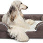 Laifug Large Orthopedic Premium Memory Foam Dog Bed, Dog Sofa with Washable and Removable Suede Cover, Waterproof Liner and Non-Slip Bottom Grey, Large(40''x32''x9'')