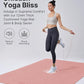 YOTTOY Large Yoga Mat (75 * 52 * 1/2inch),Extra Wide TPE Exercise Mat,Non-Slip Workout Mat for Pilates, Fitness, Barefoot, Home Gym Studio with Strap and Towel