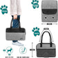 PetAmi Dog Purse Carrier for Small Dogs, Airline Approved Soft Sided Pet Carrier with Pockets, Ventilated Dog Carrying Bag for Puppy Cat, Dog Travel Supplies Bag, Sherpa Bed, Max 12 lbs, Gray
