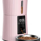 Petory Timed Automatic Cat Feeders - 4L Programable Dry Food Dispenser for Cats and Small Medium Dogs 6 Meals with Desiccant Bag Dual Power Supply 10S Voice Recorder
