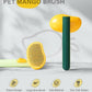 Self-Cleaning Dog & Cat Slicker Brush, Skin Friendly Deshedding Grooming Tool for Long or Short Haired Dogs Cats Rabbits, Dog Shedding Brush with Release Button - Mango