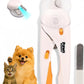 Cat Nail Clipper & Small Dog Nail Clippers with LED Light - Illuminates Nails & Bloodline for Safe, Easy Trimming - Extra Sharp, Avoid Over-Cutting - Essential Cat Supplies, White