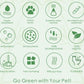 Plant-Based Bamboo Fiber Cat Litter, Green & Eco Friendly, Flushable & Resealable, Instant Clumping, Dust Free, Odor Control, 5.3Pounds, Unscented