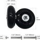 Mute Wear-resistant Outher Diameter 2.5 inch Luggage Suitcase Replacement Wheels Kit Inline Outdoor Skate Replacement Wheels (2.5 in × 0.94 in)