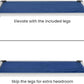K9 Ballistics Chew Proof Armored Padded Dog Crate Bed, Virtually Indestructible, Legs Included (Blue Quartz, Medium (35" L x 22" W x 4.5" H))