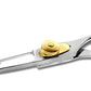Sharf Dog Grooming Scissors, Gold Touch 7.5 Inch Straight Sharp Professional Pet Grooming Shear with Safety Round Tip, Ball Point for Safe and Easy Use for Cat or Dog Grooming
