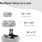 Best Friends by Sheri Lux Lounge Bed Calming Faux Fur Dog Bed, Gray, Large, 36" x 27"