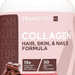 TransformHQ Beauty Collagen (30 Servings) Chocolate - Hair, Skin, & Nails Formula