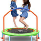 CLORIS 38in/48in Folding Trampoline - Max Load 220lbs / 450lbs Mini Trampoline Rebounder Trampoline for Adults with Adjustable Foam Handle, with safty Padded Cover Best Gift for Kids/Adult