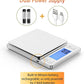 BOMATA Upgraded Small Food Scale, 0.1 g/0.001 oz High Precision, 3000 g/6.6 lb, with New Hold Function and Larger Display, USB Rechargeable, Digital Kitchen Scale for Small Item, Jewelry. Sliver