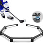 Hikeen 7-Sections Hockey Training Equipment,Magnetic Adjustable Size Hockey Stick Handling Trainer,Portable Stickhandling Training Tool for Puck Control, Reaction Time and Coordination