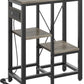 10 Gallon Fish Tank Stand with Power Outlets, 20 x10 Metal Aquarium Stand with 3-Tiers Adjustable Storage Shelves, 6-Legs Reptile Terrarium Stand, 264 LBs
