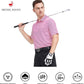 Mens Golf Shirt Moisture Wicking Dry Fit Performance Sport Short Sleeve Striped Golf Polo Shirts for Men