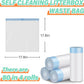 Cat Litter Bags, 80 Pieces Litter Box Liners for Automatic Cat Litter Box Self Cleaning, 4 Rolls 18 x 18 inches Robot Drawstring Bags, White