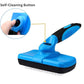 3-in 1 Dog & Cat Grooming Supplies- Self-cleaning Slicker Brush, Deshedding Rake Comb, And Finger Toothbrush For Dogs & Cats | Perfect For Pet Grooming Kit, Dematting And Dental Tool (blue)