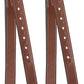 Exion Pre-Stretched Leather Stirrup Leathers for English Saddles | Premium Vegetable-Tanned Non-Stretch Stirrups for Jumping, Dressage & Schooling | 18-Hole Numbered Adjustment & SS Buckles