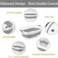 Collapsible Dog Bath Tub for Small Dogs & Cats, Portable Puppy Bath Tub with Water Drain Plug, Space Saving Foldable Pet Bathtub for Indoor & Outdoor Use, Grey