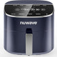 Nuwave Brio Plus 8 Qt Air Fryer, PFAS Free, New & Improved, Digital Touch Screen, Cool White Display, 50°F~400°F in Precise 5°, 5 Cook Functions, 100 Presets & 50 Memory, 3 Wattages 700, 1500, 1800