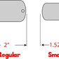Personalized Dog Tag with 5 Lines of Custom Deep Engraved Durable Stainless Steel Pet ID Name Tag Designer Regular Size Rectangle
