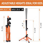 Baseball Softball Tee for Kids Toddles 3-10 Years Batting Hitting Tee T Ball Set Stand for Baseball Trainer Easy Adjustable Height 20.5''-29.5''Portable w/Carry Bag for Indoor Outdoor