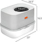 Stainless Steel Sifting Litter Box with Lid, Metal Litter Pan with Scoop for Big Cats Multi Cat, Extra Large Cats Litterbox Odor Control, Easy Clean (23*16.5*16.5inch-with Enclosure, X-Large)