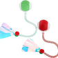 Red & Green Interactive Cat Toy Ball Combo – Automatic Agile Moving Cats Toys with 4 Tail Accessories, Bird Chirping & Motion Activated, Kitten Balls for Multi-Cat Households