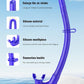 W WSTOO Adults Diving Snorkel Breathing Tube Silicone Flexible Foldable Snorkel Anti-Drop for Freediving Swim Training,Diving and Scuba Diving,Easy to Carry for Travel