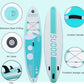 Inflatable Stand Up Paddle Board 10‘x30‘‘- Ultra-Light SUP with Backpack, Pump, Paddle, Coil Leash, 3 Fins, Repair Kit, Stable Design, Non-Slip EVA Deck for Adults & Youth