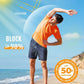 Boladeci Men's Swim Shirt Short Sleeve UPF 50+ Sun Protection SPF UV Moisture Wicking Lightweight Quick Dry Rash Guard