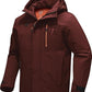 Men's Winter Jacket Waterproof Ski Snow Coat Windproof Snowboard Hooded Raincoats with Warm Graphene lining