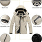 Men's Ski Jacket Warm Winter Snow Coat Waterproof Mountain Windbreaker Snowboarding Jacket Hooded for Hiking Traval