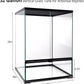 30 Gallon Tall Reptile Glass Tank Terrarium 18"x18"x24" Large Habitat Enclosure for Gecko,Lizard,Chameleon,Frog,Snake,No Install Needed and Come with Tank Background
