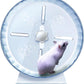 Silent Hamster Wheel, Super-Silent Hamster Exercise Wheels Accessories, Quiet Running Wheels, Adjustable Stand for Hamsters Mice Or Other Small Animals (Ф 8.3 inch, Transparent)