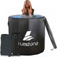 Lumizone Inflatable Cold Plunge Tub 118 Gallons Capacity Ice Bath Portable Ice Bath Tub Compatible With Water Chillers with Lid Drop Stitch PVC Double Layer Seals Oversized for Athletes