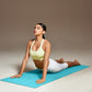 Heathyoga Eco Friendly Non Slip Yoga Mat, Body Alignment System, SGS Certified TPE Material - Textured Non Slip Surface and Optimal Cushioning,72"x 26" Thickness 1/4"