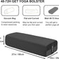 Rectangular Yoga Bolster Pillow, Meditation Pillow for Yin & Restorative Yoga, Filled with Wasted Sponge