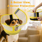 Soft Dog Cone Collar, Inflatable Donut Cones Alternative After Surgery with Anti-Lick Shield, for Large/Medium/Small Dogs to Stop Licking, Elizabethan Neck Ecollars of Shame, Comfy Pillow E Recovery
